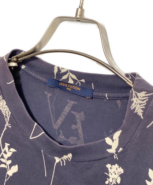 LOUIS VUITTON（ルイ ヴィトン）LOUIS VUITTON (ルイ ヴィトン) LVリーフディスチャージTシャツ ネイビー サイズ:XLの古着・服飾アイテム