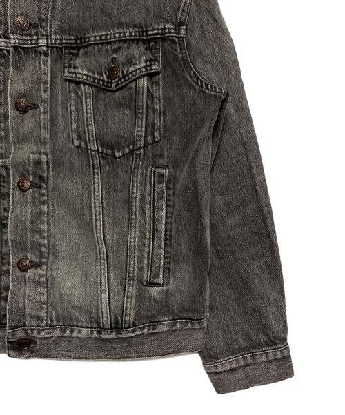 BALENCIAGA（バレンシアガ）BALENCIAGA (バレンシアガ) バックロゴデニムジャケット ブラック サイズ:46の古着・服飾アイテム