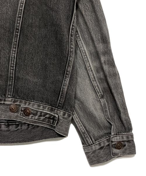 BALENCIAGA（バレンシアガ）BALENCIAGA (バレンシアガ) バックロゴデニムジャケット ブラック サイズ:46の古着・服飾アイテム