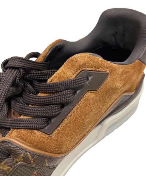 LOUIS VUITTON（ルイ ヴィトン）LOUIS VUITTON (ルイ ヴィトン) LVトレイナーラインスニーカー ブラウン サイズ:７の古着・服飾アイテム