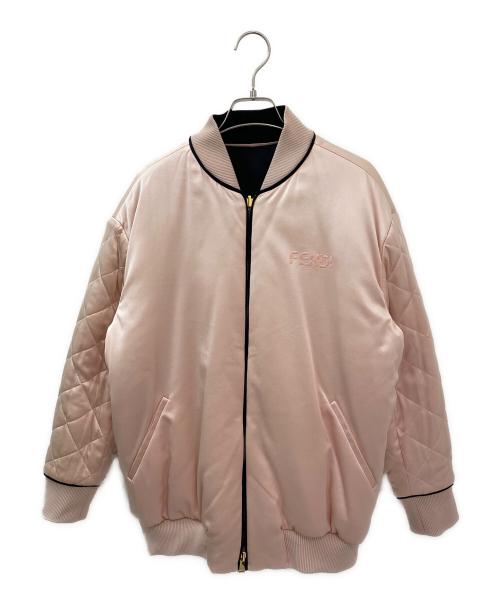 FENDI（フェンディ）FENDI (フェンディ) リバーシブルブルゾン ブラック×ピンク サイズ:40の古着・服飾アイテム