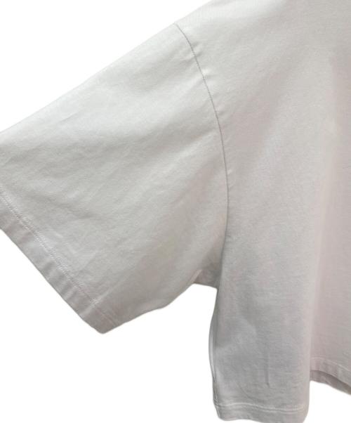 MIU MIU（ミュウミュウ）MIU MIU (ミュウミュウ) エンブロイダリークロップドTシャツ ホワイト サイズ:XSの古着・服飾アイテム