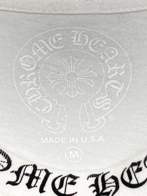 CHROME HEARTS（クロムハーツ）CHROME HEARTS (クロムハーツ) ネックロゴロングスリーブTシャツ ホワイト サイズ:Mの古着・服飾アイテム
