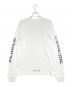 CHROME HEARTS (クロムハーツ) ネックロゴロングスリーブTシャツ ホワイト サイズ:M：64000円