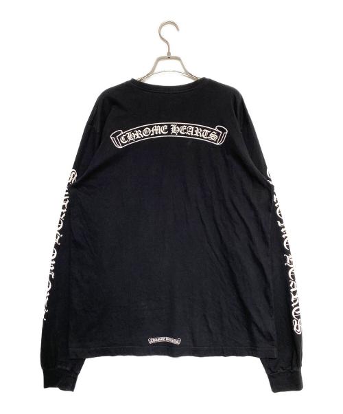 CHROME HEARTS（クロムハーツ）CHROME HEARTS (クロムハーツ) スクロールラベルポケットTシャツ ブラック サイズ:XLの古着・服飾アイテム