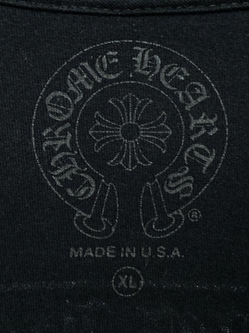 CHROME HEARTS（クロムハーツ）CHROME HEARTS (クロムハーツ) スクロールラベルポケットTシャツ ブラック サイズ:XLの古着・服飾アイテム