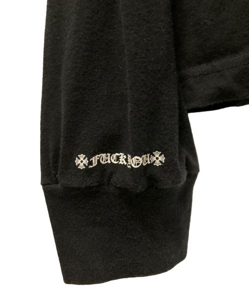 CHROME HEARTS（クロムハーツ）CHROME HEARTS (クロムハーツ) アームネックロゴTシャツ ブラック サイズ:XLの古着・服飾アイテム