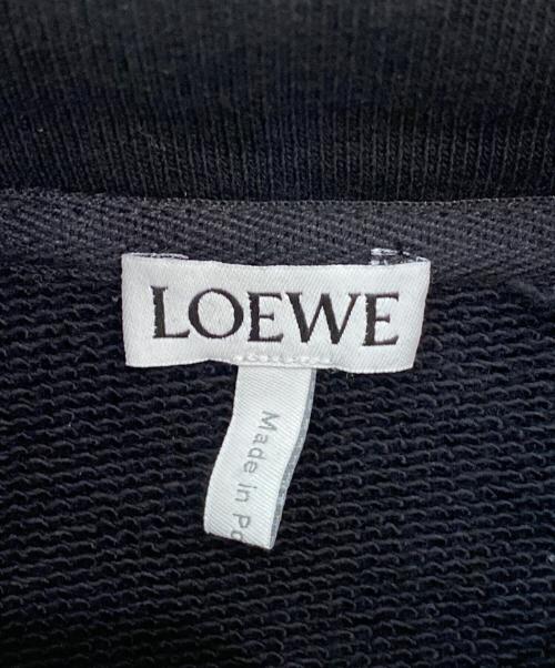 LOEWE（ロエベ）LOEWE (ロエベ) アナグラムパッチクロップドパーカー ブラック サイズ:XSの古着・服飾アイテム