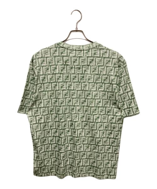 FENDI（フェンディ）FENDI (フェンディ) ズッカTシャツ/FFロゴカットソー グリーン サイズ:Mの古着・服飾アイテム