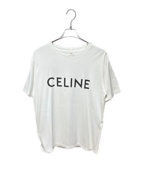 CELINE（セリーヌ）CELINE (セリーヌ) ロゴルーズTシャツ ホワイト サイズ:XSの古着・服飾アイテム