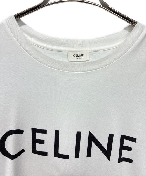 CELINE（セリーヌ）CELINE (セリーヌ) ロゴルーズTシャツ ホワイト サイズ:XSの古着・服飾アイテム