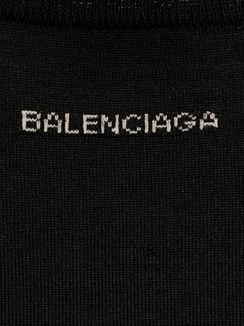 BALENCIAGA（バレンシアガ）BALENCIAGA (バレンシアガ) ロゴニット ブラック サイズ:Sの古着・服飾アイテム