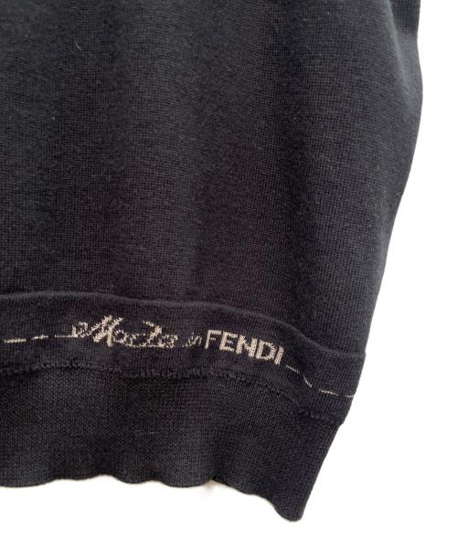 FENDI（フェンディ）FENDI (フェンディ) 半袖ニットカットソー ネイビー サイズ:52の古着・服飾アイテム