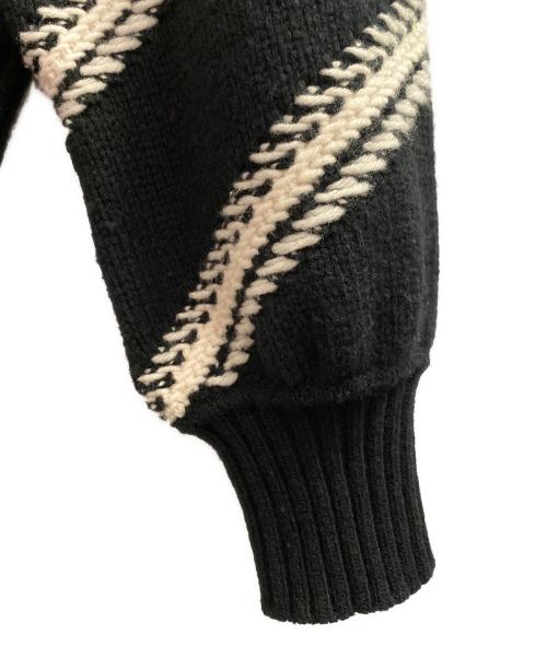 CHANEL（シャネル）CHANEL (シャネル) ジップアップニットブルゾン ブラック サイズ:34の古着・服飾アイテム