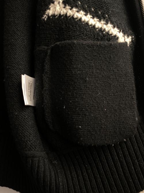 CHANEL（シャネル）CHANEL (シャネル) ジップアップニットブルゾン ブラック サイズ:34の古着・服飾アイテム