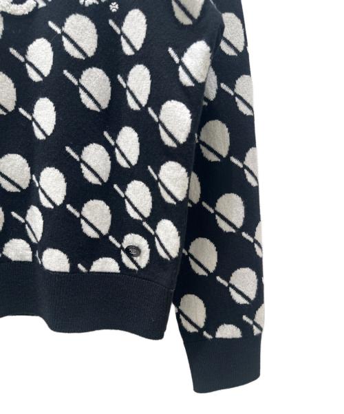 CHANEL（シャネル）CHANEL (シャネル) P77 ココマーク ロゴニット ブラック サイズ:34の古着・服飾アイテム