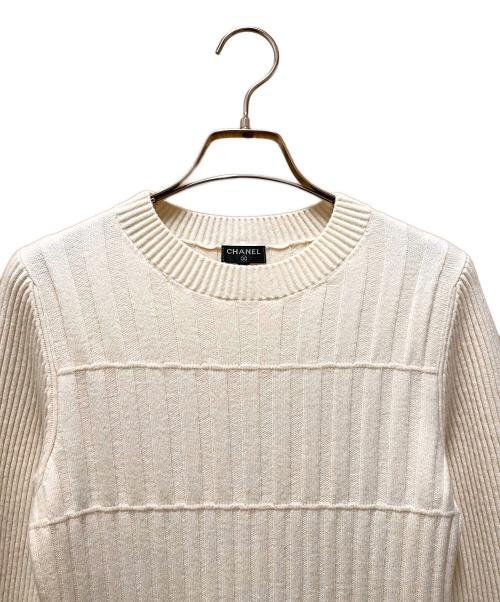 CHANEL（シャネル）CHANEL (シャネル) ニットワンピース ベージュ サイズ:36の古着・服飾アイテム