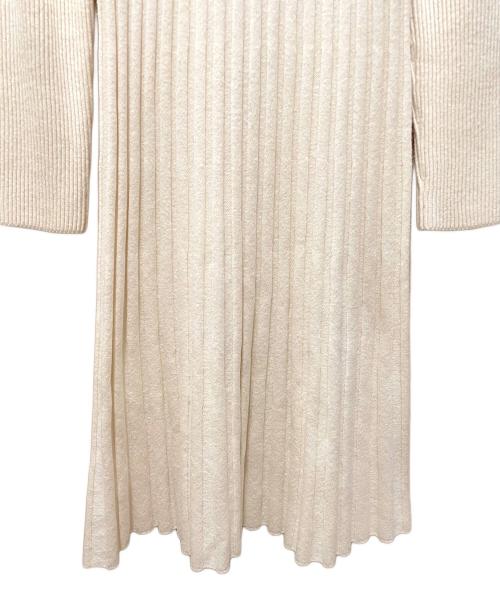 CHANEL（シャネル）CHANEL (シャネル) ニットワンピース ベージュ サイズ:36の古着・服飾アイテム