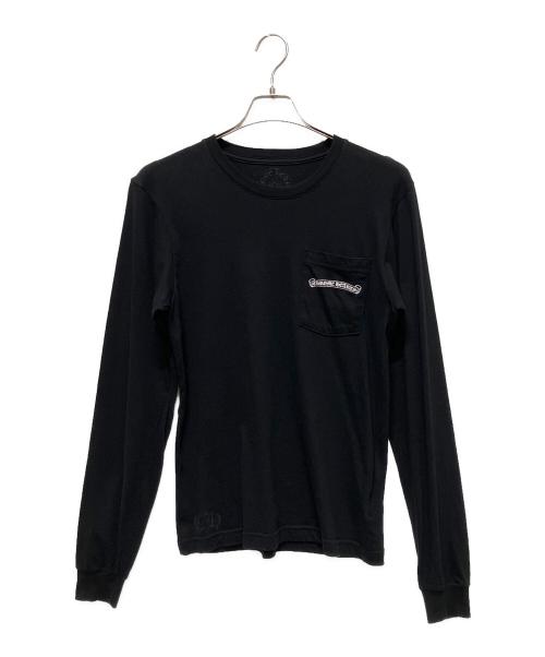 CHROME HEARTS（クロムハーツ）CHROME HEARTS (クロムハーツ) アーチロゴロングスリーブカットソー ブラック サイズ:Sの古着・服飾アイテム