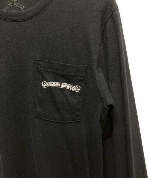 CHROME HEARTS（クロムハーツ）CHROME HEARTS (クロムハーツ) アーチロゴロングスリーブカットソー ブラック サイズ:Sの古着・服飾アイテム
