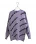 BALENCIAGA (バレンシアガ) オールオーバーロゴニット パープル サイズ:S：50000円