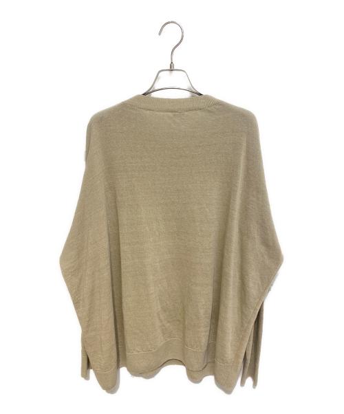 LOEWE（ロエベ）LOEWE (ロエベ) リネンコットンロゴニット カーキ サイズ:Sの古着・服飾アイテム