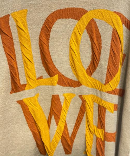 LOEWE（ロエベ）LOEWE (ロエベ) リネンコットンロゴニット カーキ サイズ:Sの古着・服飾アイテム