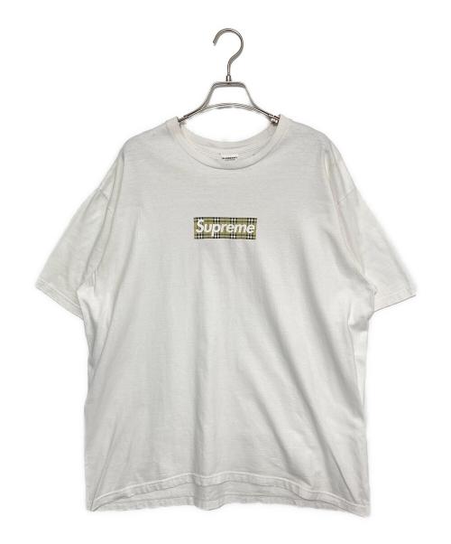 SUPREME（シュプリーム）SUPREME (シュプリーム) BURBERRY (バーバリー) 22SS ×BURBERRY Box Logo Tee  ホワイト サイズ:XLの古着・服飾アイテム