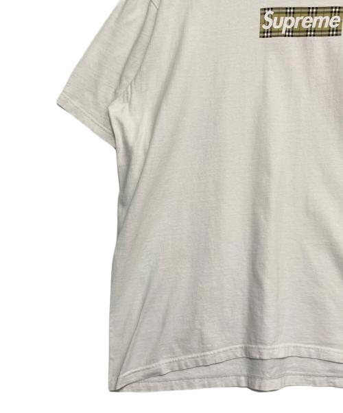 SUPREME（シュプリーム）SUPREME (シュプリーム) BURBERRY (バーバリー) 22SS ×BURBERRY Box Logo Tee  ホワイト サイズ:XLの古着・服飾アイテム