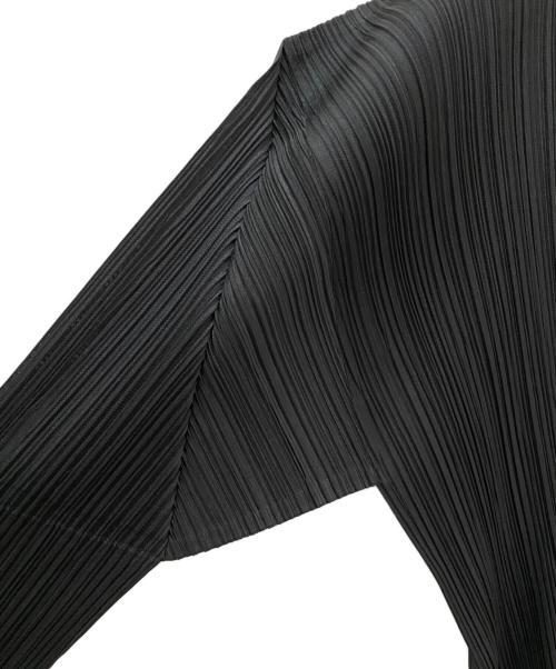 PLEATS PLEASE（プリーツプリーズ）PLEATS PLEASE (プリーツプリーズ) プリーツカーディガン ブラック サイズ:Mの古着・服飾アイテム