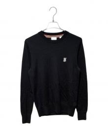 BURBERRY（バーバリー）の古着「TBロゴニット」｜ブラック