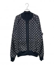 LOUIS VUITTONルイ ヴィトン）の古着「Reversible Monogram Track-Top Jacket/リバーシブルモノグラムブルゾン」｜ブラック