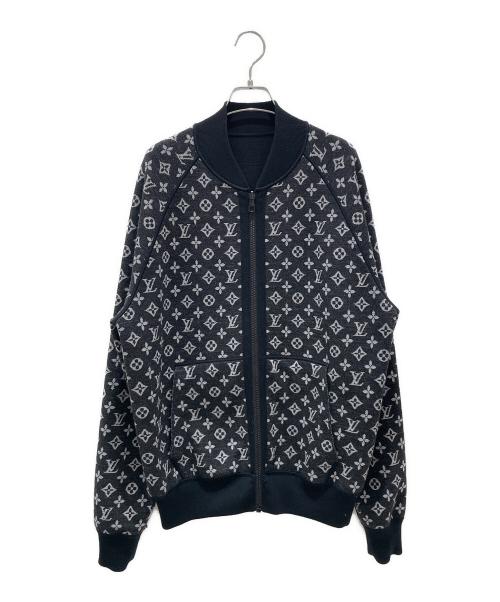 LOUIS VUITTON（ルイ ヴィトン）LOUIS VUITTON (ルイ ヴィトン) Reversible Monogram Track-Top Jacket/リバーシブルモノグラムブルゾン ブラック サイズ:Lの古着・服飾アイテム