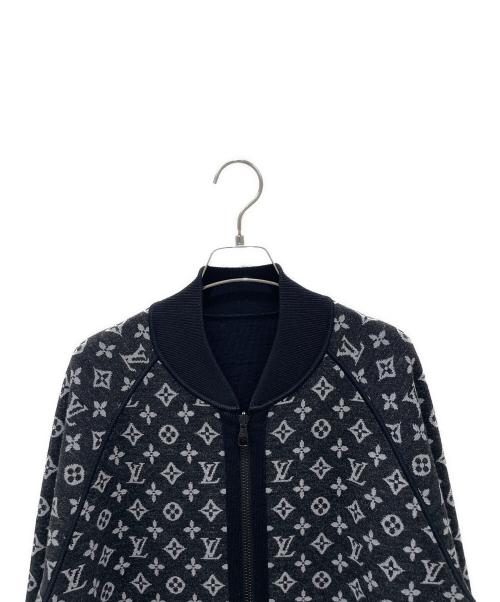LOUIS VUITTON（ルイ ヴィトン）LOUIS VUITTON (ルイ ヴィトン) Reversible Monogram Track-Top Jacket/リバーシブルモノグラムブルゾン ブラック サイズ:Lの古着・服飾アイテム