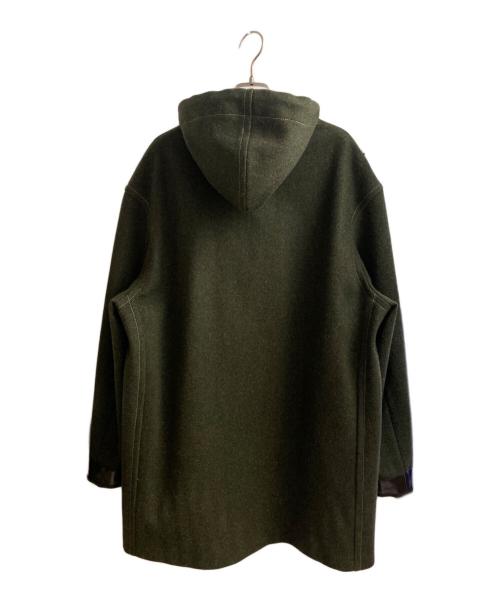 Maison Margiela（メゾンマルジェラ）Maison Margiela (メゾンマルジェラ) レザーポケットダッフルコート グリーン サイズ:48の古着・服飾アイテム