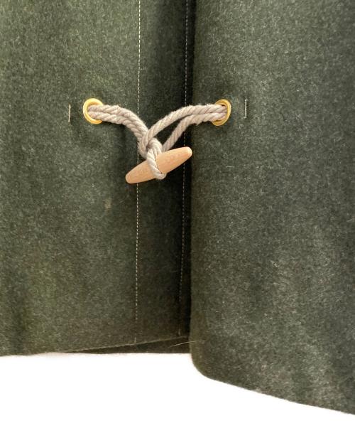 Maison Margiela（メゾンマルジェラ）Maison Margiela (メゾンマルジェラ) レザーポケットダッフルコート グリーン サイズ:48の古着・服飾アイテム