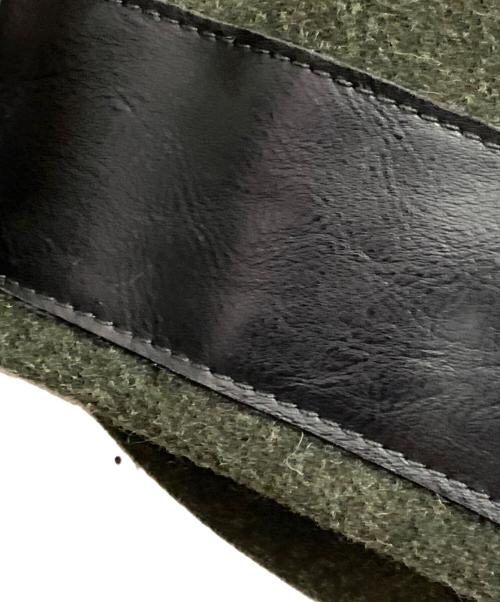 Maison Margiela（メゾンマルジェラ）Maison Margiela (メゾンマルジェラ) レザーポケットダッフルコート グリーン サイズ:48の古着・服飾アイテム