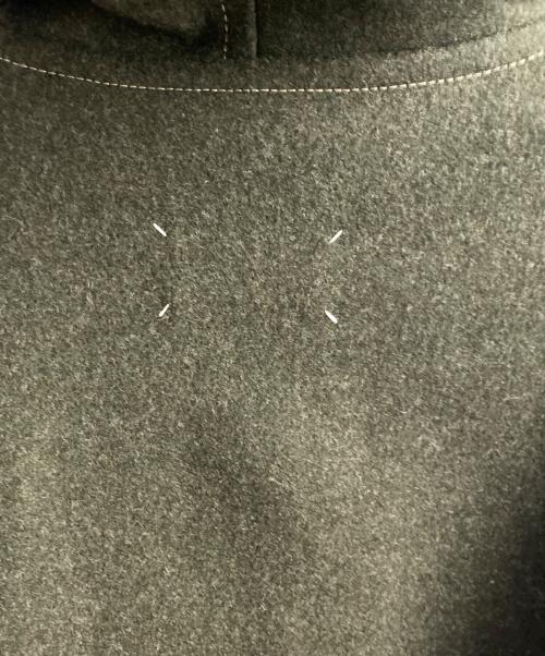 Maison Margiela（メゾンマルジェラ）Maison Margiela (メゾンマルジェラ) レザーポケットダッフルコート グリーン サイズ:48の古着・服飾アイテム