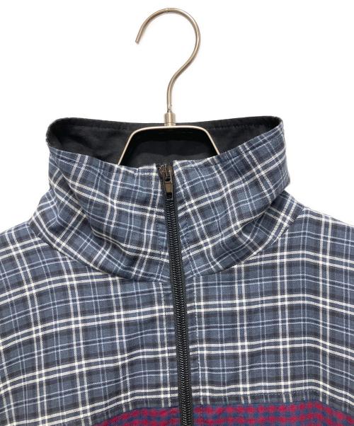 BALENCIAGA（バレンシアガ）BALENCIAGA (バレンシアガ) 18AW チェック切替ポプリンジップアップジャケット/トラックジャケット マルチカラー サイズ:46の古着・服飾アイテム