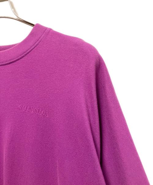 BALENCIAGA（バレンシアガ）BALENCIAGA (バレンシアガ) オーバーサイズTシャツ パープル サイズ:XSの古着・服飾アイテム