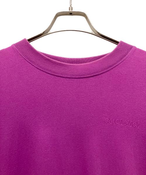 BALENCIAGA（バレンシアガ）BALENCIAGA (バレンシアガ) オーバーサイズTシャツ パープル サイズ:XSの古着・服飾アイテム