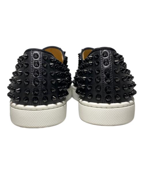 Christian Louboutin（クリスチャン・ルブタン）Christian Louboutin (クリスチャン・ルブタン) スタッズスリッポン ブラック サイズ:40の古着・服飾アイテム