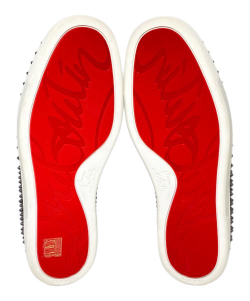 Christian Louboutin（クリスチャン・ルブタン）Christian Louboutin (クリスチャン・ルブタン) スタッズスリッポン ブラック サイズ:40の古着・服飾アイテム