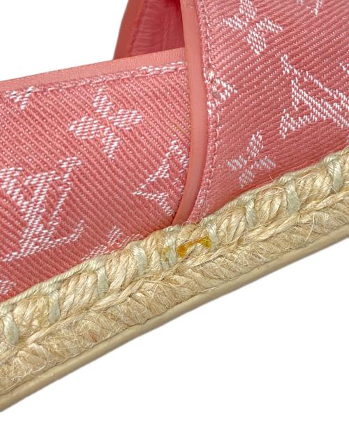 LOUIS VUITTON（ルイ ヴィトン）LOUIS VUITTON (ルイ ヴィトン) モノグラムデニムエスパドリーユ ピンク サイズ:36 1/2の古着・服飾アイテム