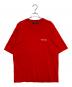 BALENCIAGA（バレンシアガ）の古着「ロゴTシャツ」｜レッド
