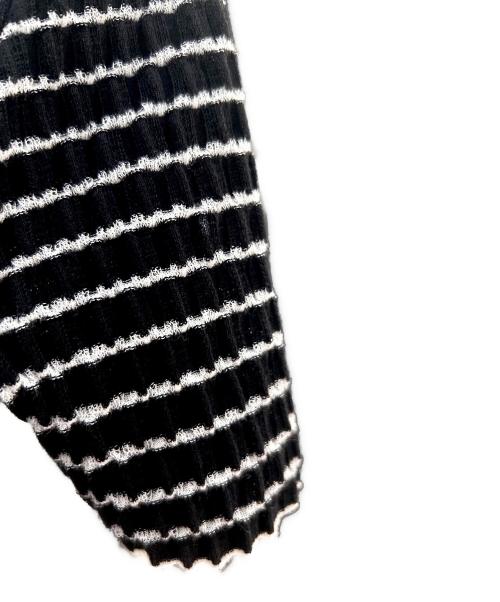 CHANEL（シャネル）CHANEL (シャネル) ココマーク半袖ニット ホワイト×ブラック サイズ:34の古着・服飾アイテム
