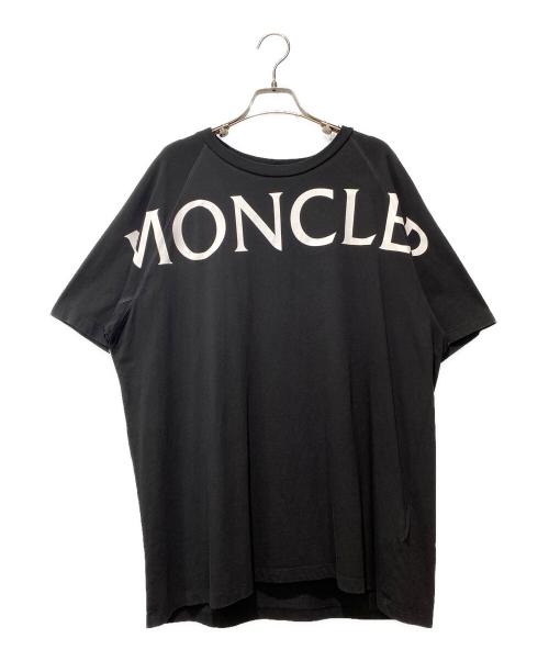 MONCLER（モンクレール）MONCLER (モンクレール) ロゴラグランTシャツ ブラック サイズ:XLの古着・服飾アイテム