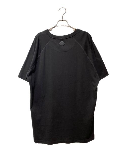 MONCLER（モンクレール）MONCLER (モンクレール) ロゴラグランTシャツ ブラック サイズ:XLの古着・服飾アイテム