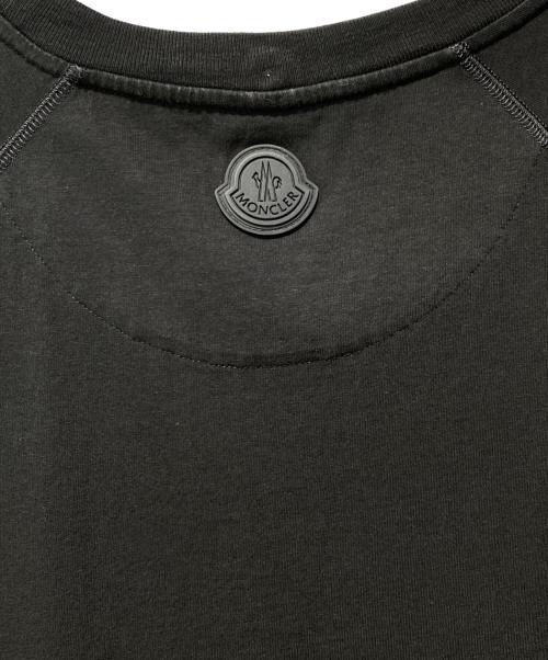 MONCLER（モンクレール）MONCLER (モンクレール) ロゴラグランTシャツ ブラック サイズ:XLの古着・服飾アイテム