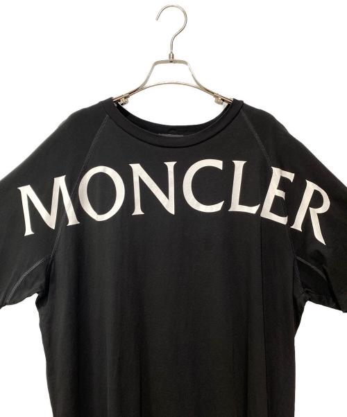MONCLER（モンクレール）MONCLER (モンクレール) ロゴラグランTシャツ ブラック サイズ:XLの古着・服飾アイテム